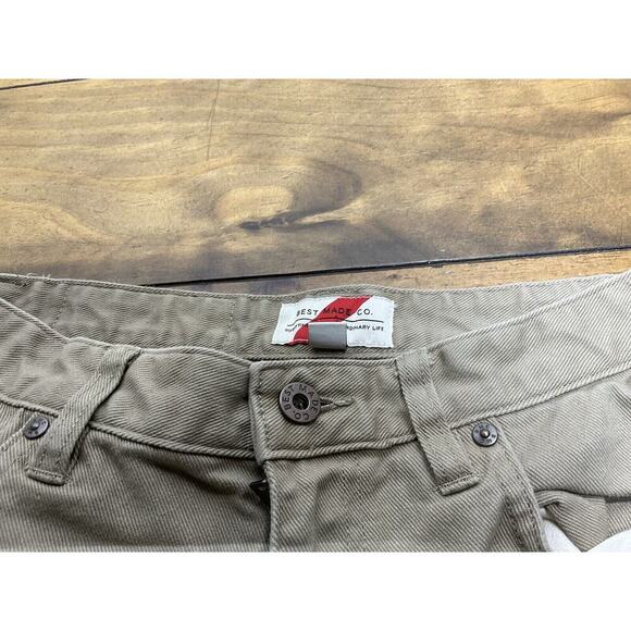 Best Made Co Jeans Mens 31x30 Khaki Straight Denim Jeans - Picture 4 of 12